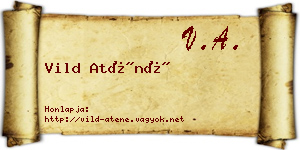 Vild Aténé névjegykártya